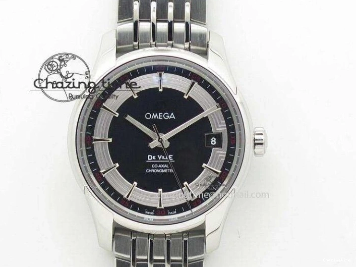 0101 Seamaster Pro Chrono SS RG OM Best Edition Blue Ceramic Blue Dial On SS RG Bracelet A Snug 8129